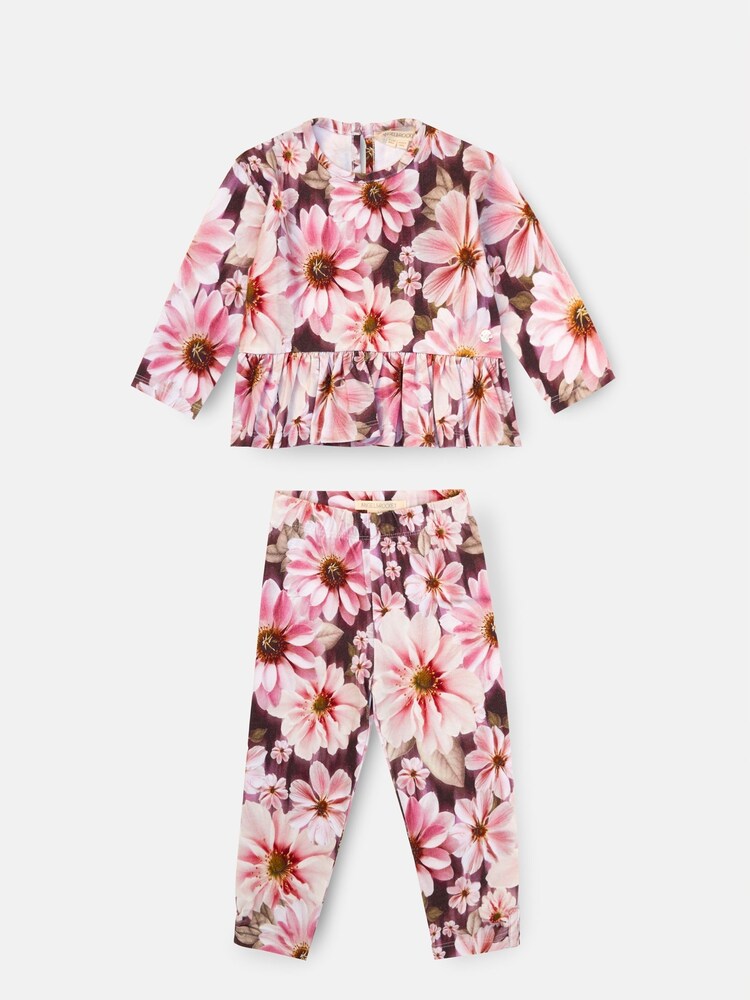 Angel & Rocket Pink Marley Stripe Jersey Top And Spot Leggings - Image 1 of 3 Angel & Rocket Pink Marley Stripe Jersey Top And Spot Leggings - Image 1 of 3