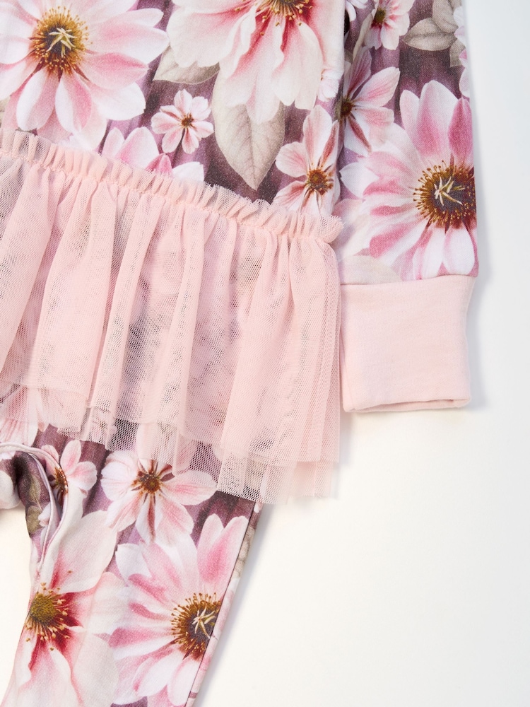 Angel & Rocket Pink Fleur Tutu Babygrow - Image 8 of 8