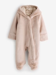 Angel & Rocket Natural Quinn Faux Fur Pramsuit - Image 1 of 1