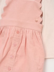 Angel & Rocket Pink Orla Cord Pinny & Print Bodysuit - Image 3 of 3