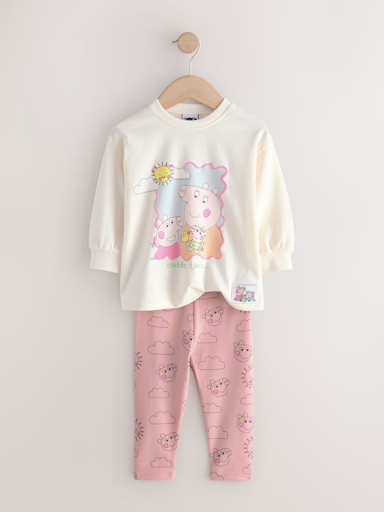 Ensemble Peppa Pig Licorne - Sweat à Capuche Et Legging Denim Pour Fille