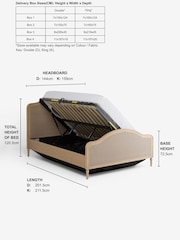 Rattan Lime Washed Oak Effect Lily Wooden With Footend Ottoman Storage Bed Frame - Image 5 of 10