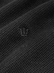 Preto - Camisa polo de manga curta com ponta de ajuste regular - Imagem 7 de 8