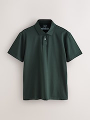 Indigo Blue Regular Fit Short Sleeve Jersey Polo Shirts 5 Pack - Image 10 of 14