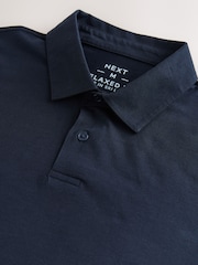 Indigo Blue Regular Fit Short Sleeve Jersey Polo Shirts 5 Pack - Image 13 of 14