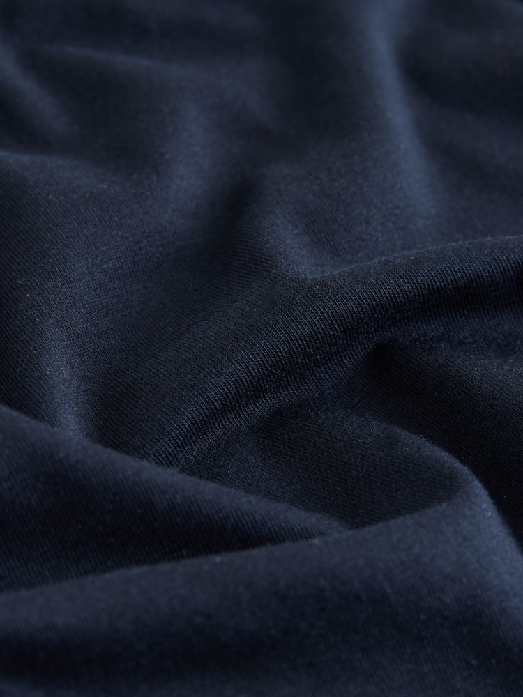 Indigo Blue Regular Fit Short Sleeve Jersey Polo Shirts 5 Pack - Image 14 of 14