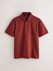 Indigo Blue Regular Fit Short Sleeve Jersey Polo Shirts 5 Pack - Image 3 of 8