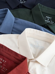 Indigo Blue Regular Fit Short Sleeve Jersey Polo Shirts 5 Pack - Image 6 of 8