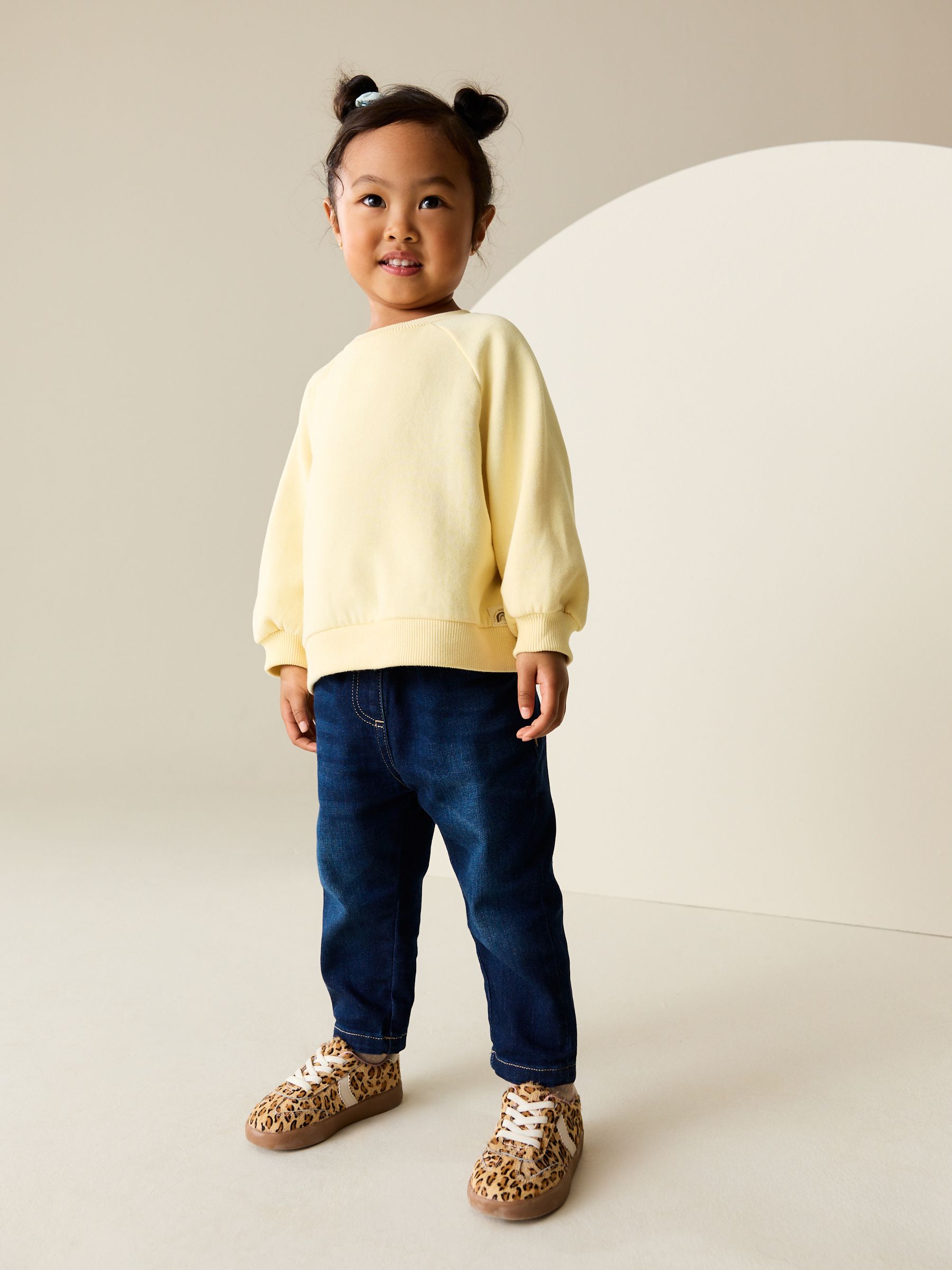 Buy Butter Yellow Crew Neck Sweatshirt (3mths-7yrs) from Next USA