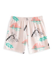 Vanilla Underground Pink Girls 100% Cotton Disney Moana Multicoloured Short Sleeve Short Leg Pyjamas Set Multi Pack of 2 - Image 4 of 7