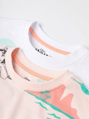 Vanilla Underground Pink Girls 100% Cotton Disney Moana Multicoloured Short Sleeve Short Leg Pyjamas Set Multi Pack of 2 - Image 7 of 7