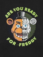 Vanilla Underground Black Boys Five Nights At Freddys Short Sleeved T-Shirt - Image 6 of 6