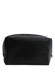 Portico Designs Black Large Archive Faux Leather Rectangular Wash Bag - Image 3 of 5