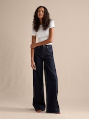 Banana Republic Blue The Icon Classic Wide-Leg Jeans - Image 4 of 5