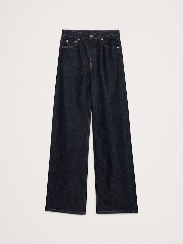 Banana Republic Blue The Icon Classic Wide-Leg Jeans - Image 5 of 5 Banana Republic Blue The Icon Classic Wide-Leg Jeans - Image 5 of 5