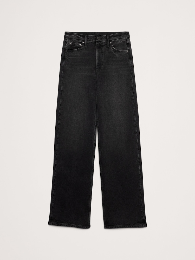 Banana Republic Black The Icon Classic Wide-Leg Jeans - Image 5 of 5 Banana Republic Black The Icon Classic Wide-Leg Jeans - Image 5 of 5