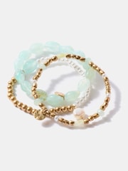 Mint Velvet Beaded Bracelet Set - Image 1 of 3