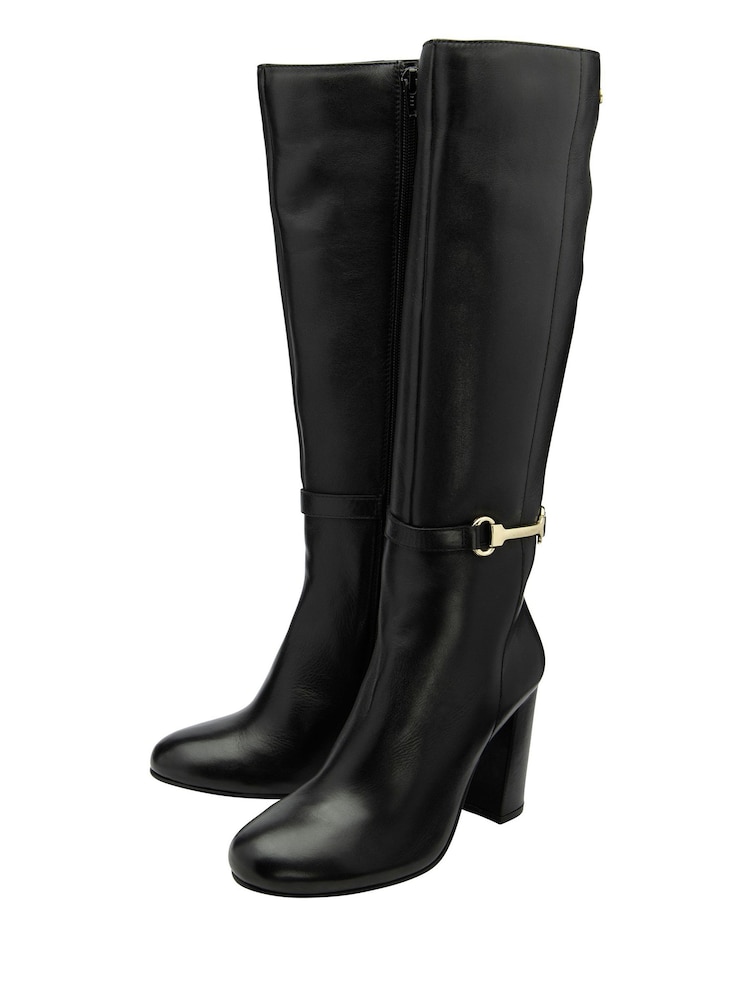 Ravel Black Knee Boots - Image 2 of 4