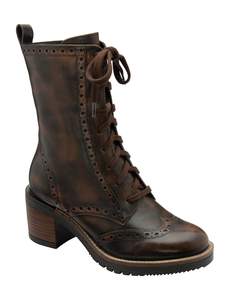 Ravel Brown Calf Boots - Image 1 of 4