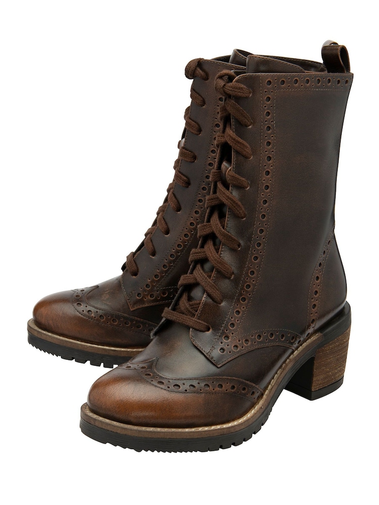 Ravel Brown Calf Boots - Image 2 of 4