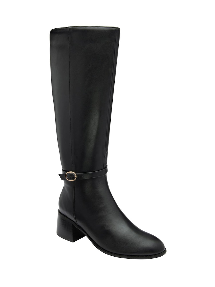 Ravel Black Knee Boots - Image 1 of 4