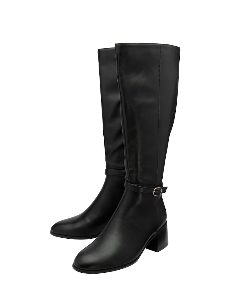 Ravel Black Knee Boots - Image 2 of 4