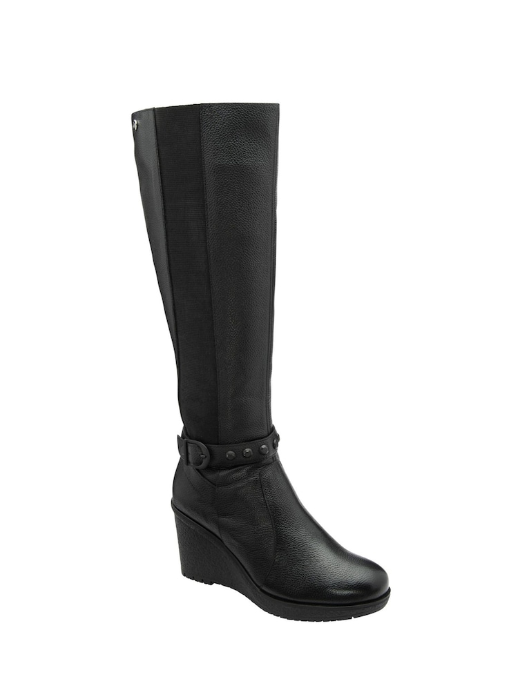 Ravel Black Knee Boots - Image 1 of 4