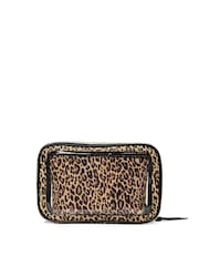 Victoria's Secret Leopard Brown Travel Trio Makeup Bag - Image 3 of 3