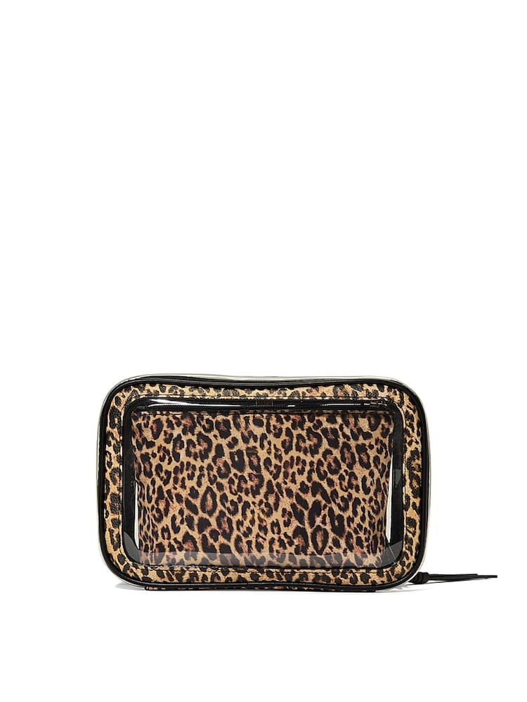 Victoria's Secret Leopard Brown Travel Trio Makeup Bag - Image 3 of 3 Victoria's Secret Leopard Brown Travel Trio Makeup Bag - Image 3 of 3