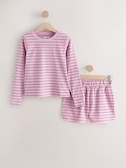 self. Pink Thermal Cosy Fleece Short Pyjamas - Image 6 of 8