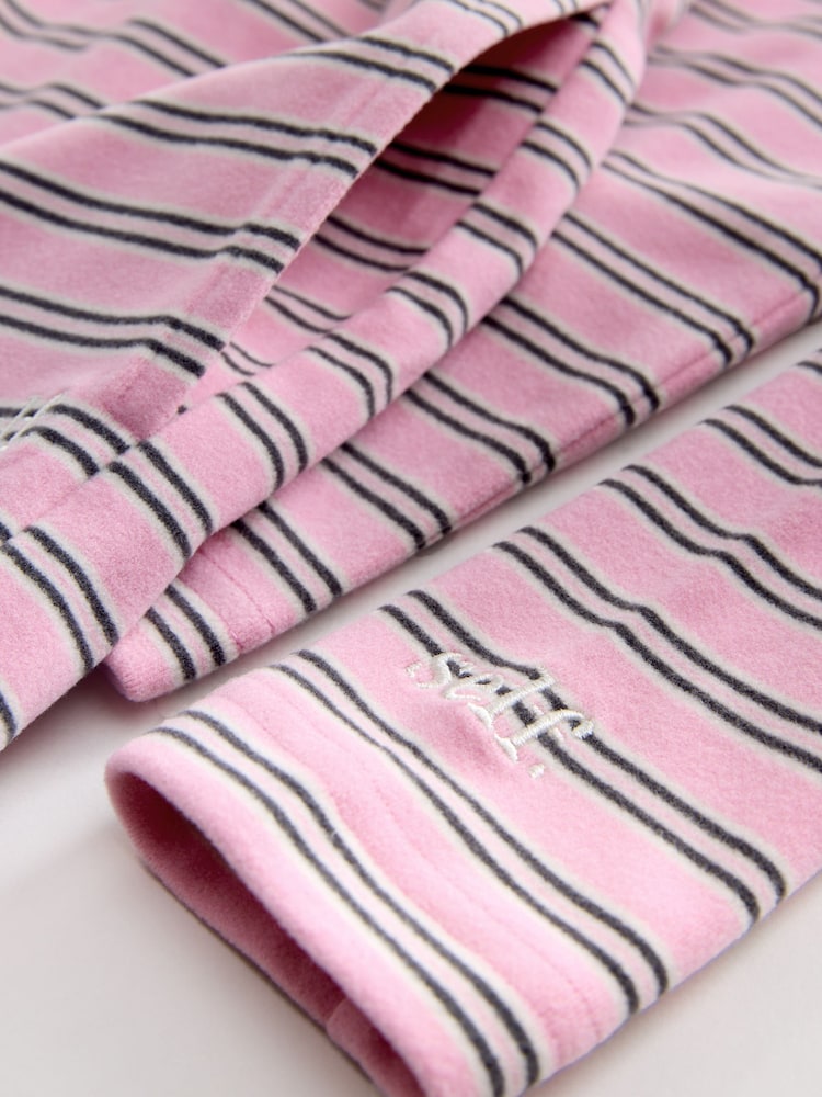 self. Pink Thermal Cosy Fleece Short Pyjamas - Image 8 of 8