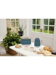 Smeg Storm Blue Retro 50s Style 2 Slice Toaster - Image 2 of 6