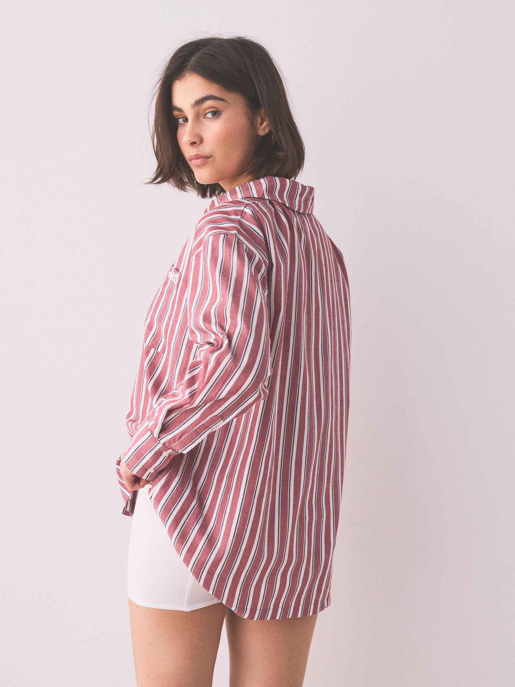 Buy self. Red/White Stripe Shirt from Next Australia
