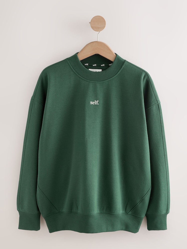 self. Green Sweatshirt - Image 1 of 3 self. Green Sweatshirt - Image 1 of 3