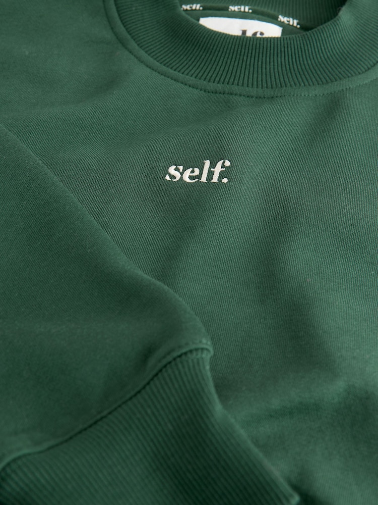 self. Green Sweatshirt - Image 3 of 3 self. Green Sweatshirt - Image 3 of 3