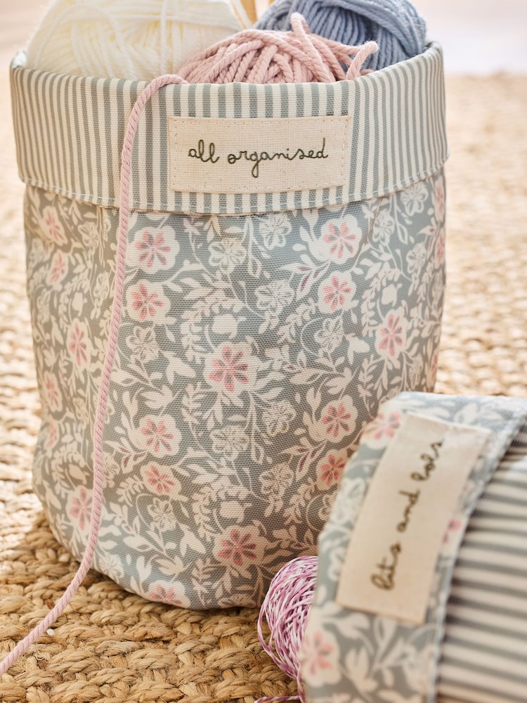 Set of 3 Reversible Storage Baskets - Image 2 of 3