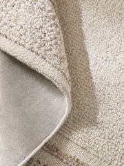 Cream Wool Looped Border Rug - Image 5 of 5