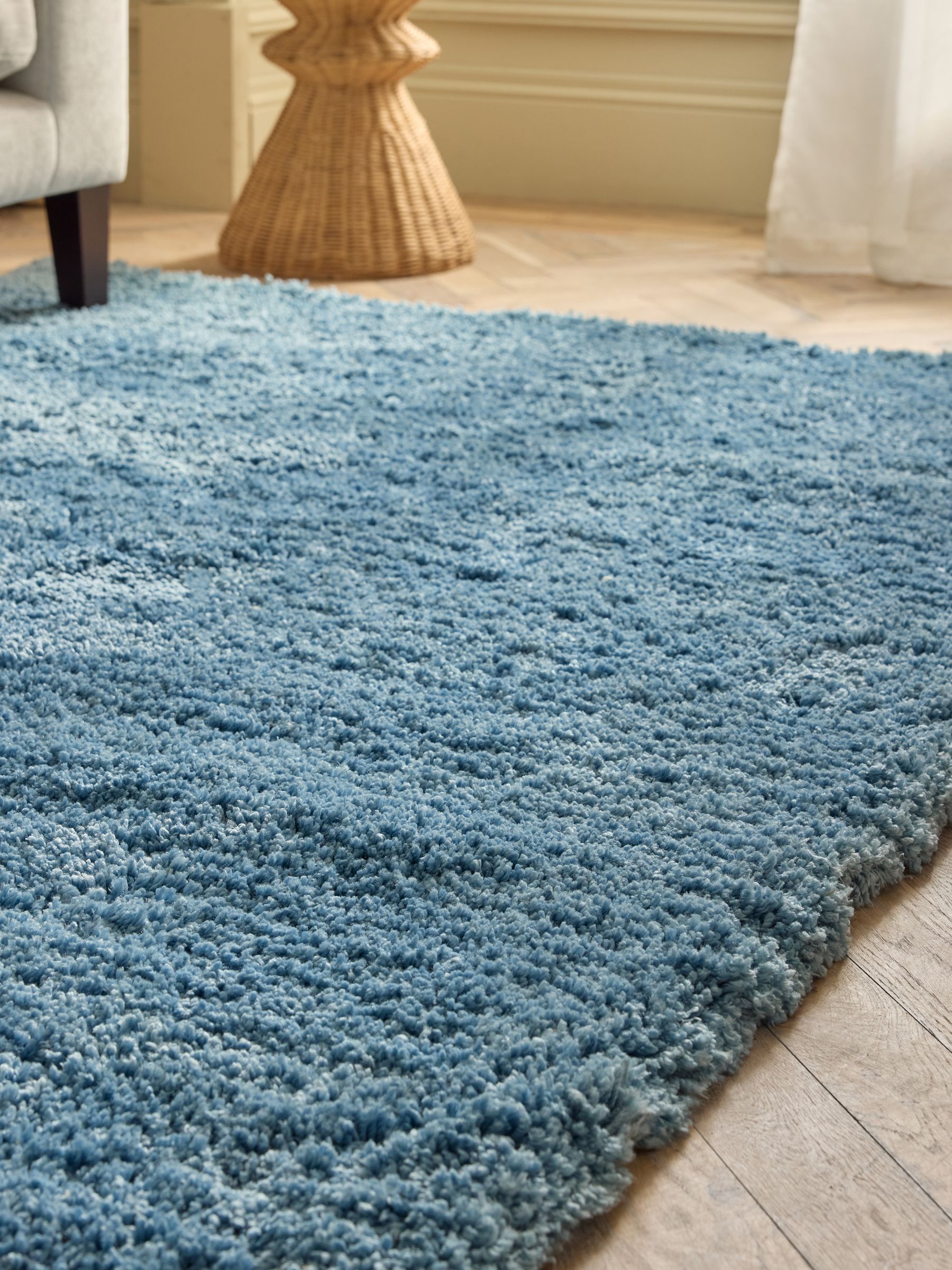 Buy Blue Premium Cosy Twist Rug from the Next UK online shop