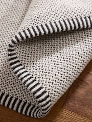 Monochrome Washable Wool Rug - Image 4 of 5