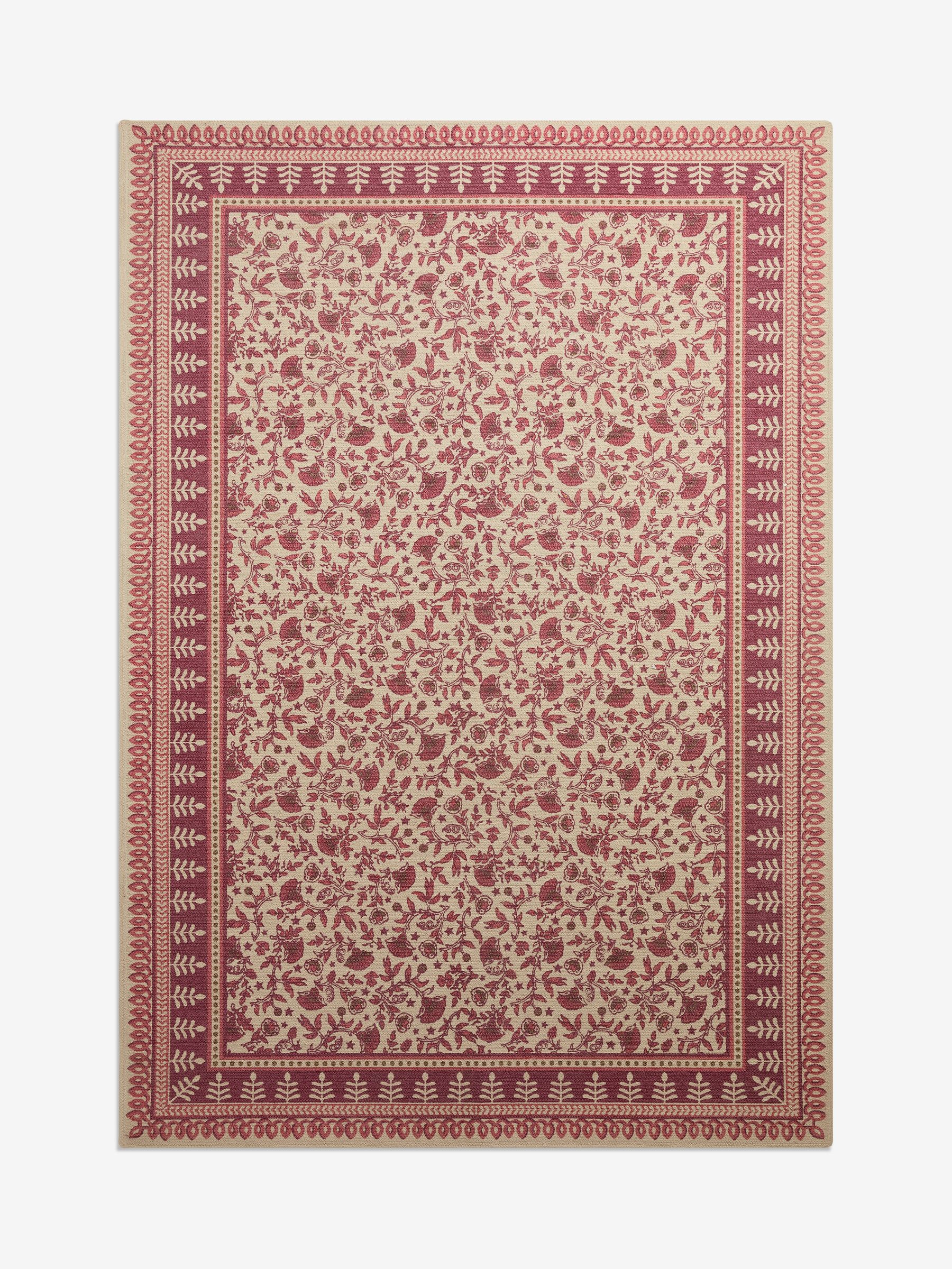 Pink Mabel Woodblock Rug