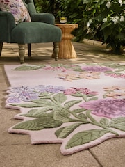 Lilac Garden Kew Collection Floral Shaped Rug - Image 2 of 6