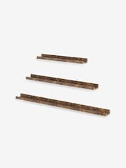 Brown Marble Effect Picture Shelf - Image 5 of 6