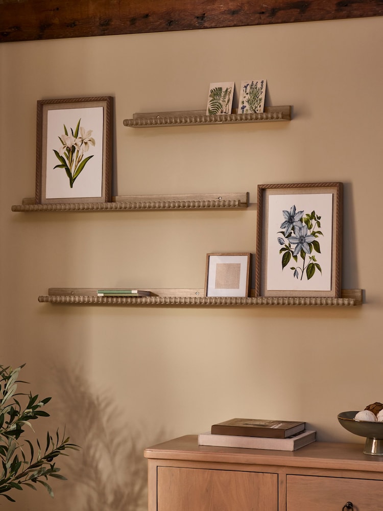 Ξύλινο ράφι εικόνας με μπομπίνα - Εικόνα 1 από 4