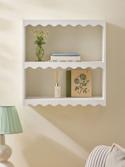 White Wavy Tiered Shelf - Image 1 of 4