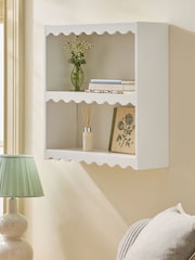 White Wavy Tiered Shelf - Image 3 of 4