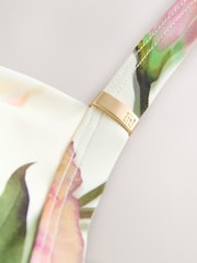 Crèmekleurige tulpenprint - Vormgevend Zwempak met buikcorrectie - Afbeelding 9 van 9