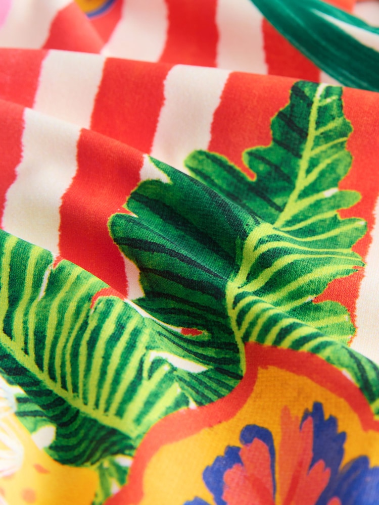 أحمر/أخضر - Macrame Whipstitch Plunge Tummy Control Swimsuit - صورة 2 من 4 أحمر/أخضر - Macrame Whipstitch Plunge Tummy Control Swimsuit - صورة 2 من 4