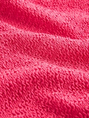 Pink Crinkle Wide Strap Tummy Control Scoop Swimsuit - Image 6 of 6