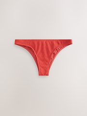 Rezavě červená - Jacquard Triangle Bikini Top - Obrázek 1 z 3