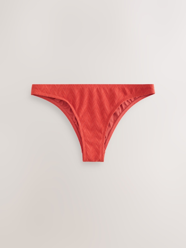 Rezavě červená - Jacquard Triangle Bikini Top - Obrázek 1 z 3